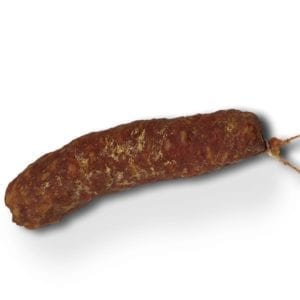 Saucisson fumé artisanal, charcuterie traditionnelle au goût fumé d'Auvergne